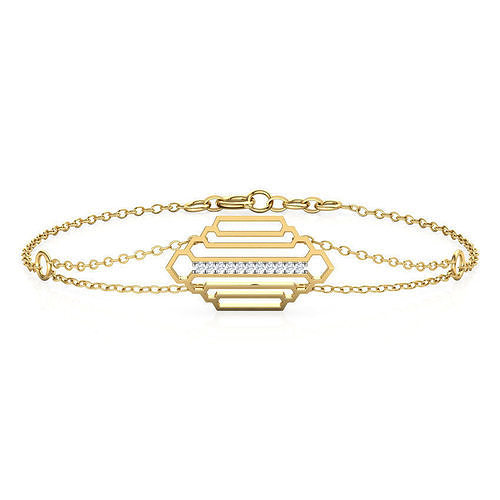 Regal Stepped Bracelet  3D print model