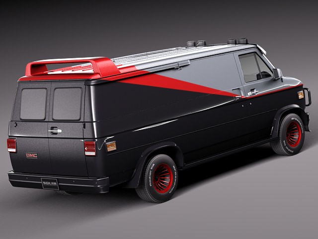GMC vandura A-Team 3D model_7