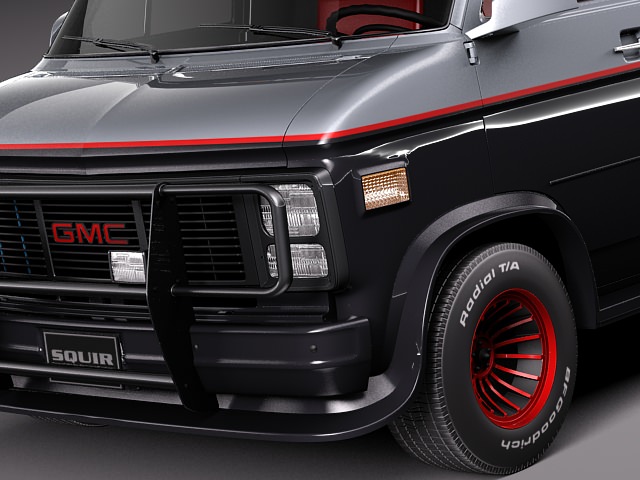 GMC vandura A-Team 3D model_5