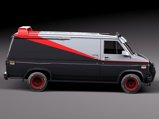 GMC vandura A-Team 3D model_6