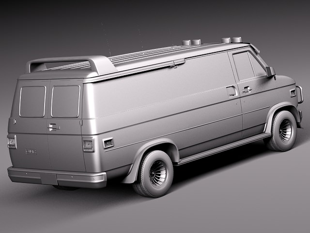 GMC vandura A-Team 3D model_9