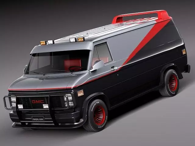GMC vandura A-Team 3D model_0