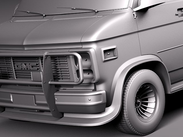GMC vandura A-Team 3D model_8
