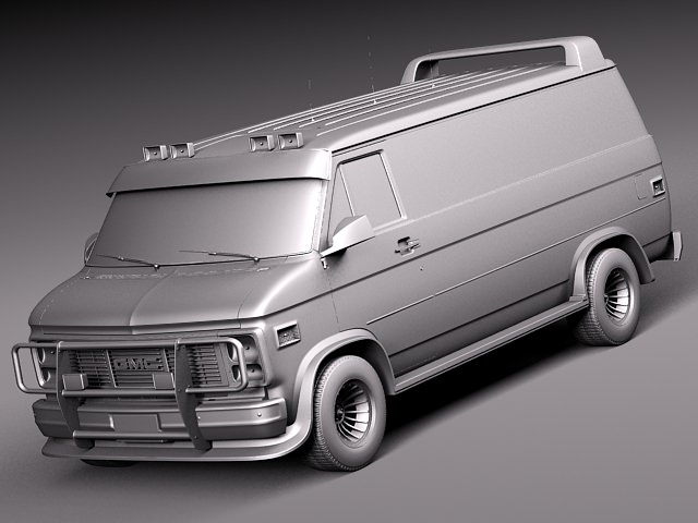 GMC vandura A-Team 3D model_11