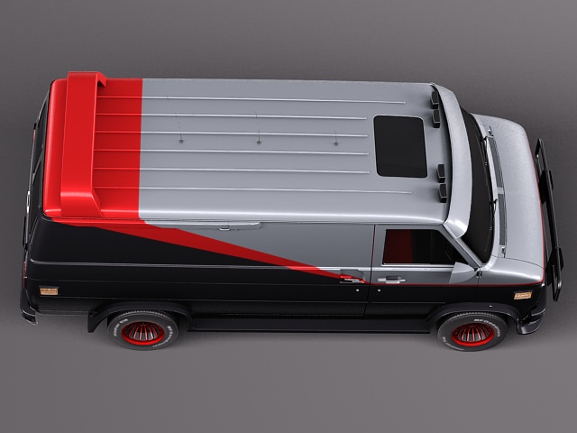 GMC vandura A-Team 3D model_2