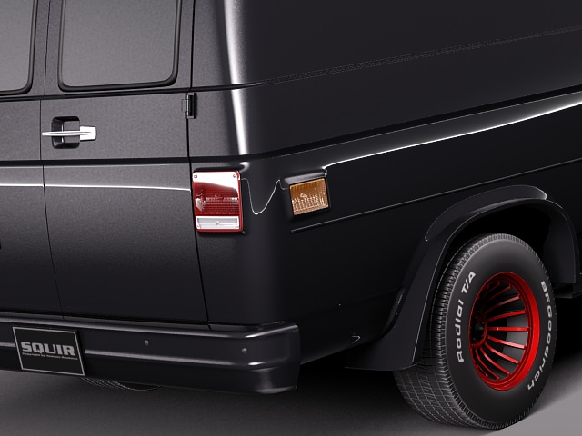 GMC vandura A-Team 3D model_4