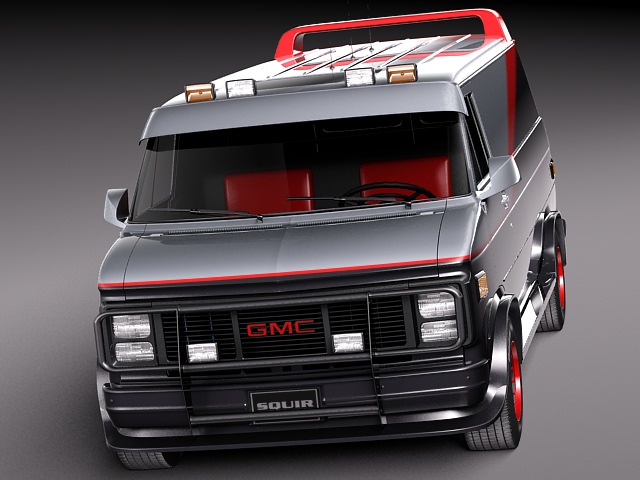 GMC vandura A-Team 3D model_1