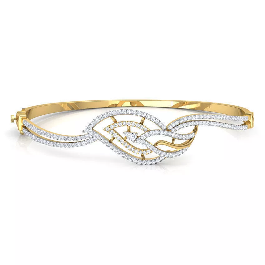 Twine Leaf Bracelet 3D print model