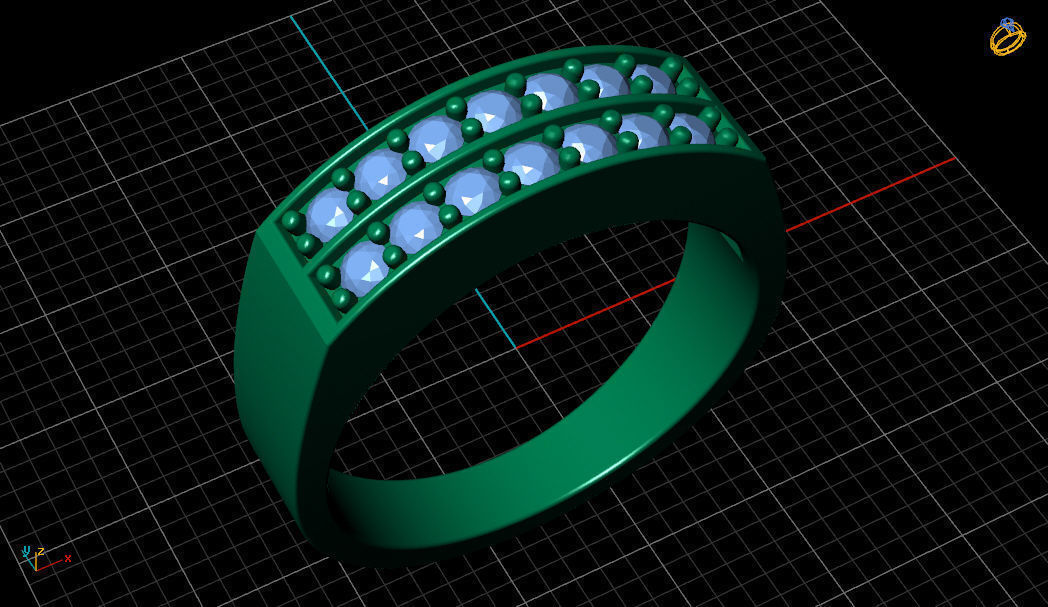 Ring Classic R 0088 3D print model_5