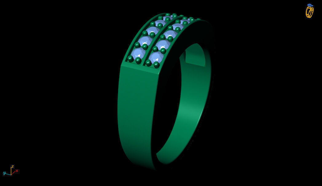 Ring Classic R 0088 3D print model_7