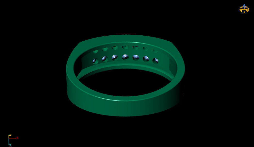 Ring Classic R 0088 3D print model_6
