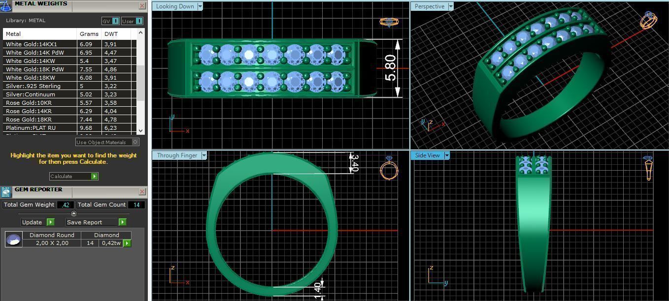 Ring Classic R 0088 3D print model_4