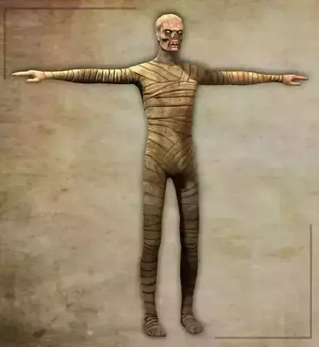 Mummy 3D Model Low-poly 3D model