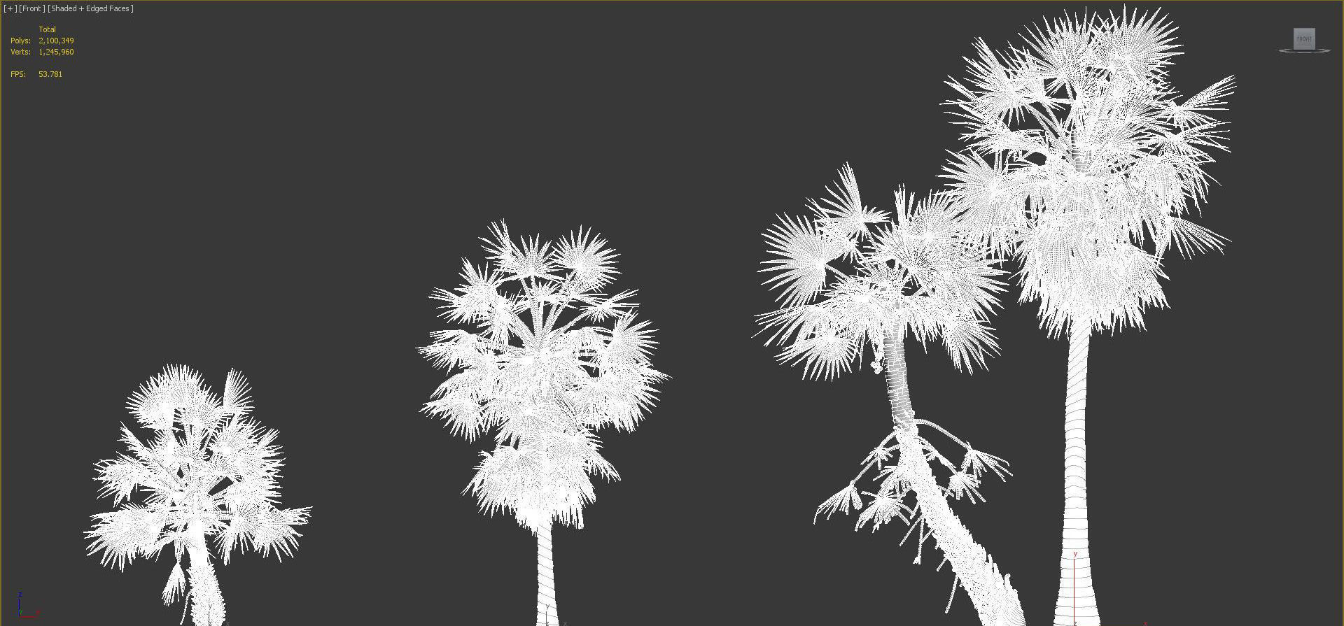 Palm Tree Collection - Include GrowFX and Mesh file 3D model_83