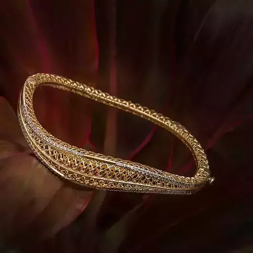 Alder Leaf Bracelet  3D print model