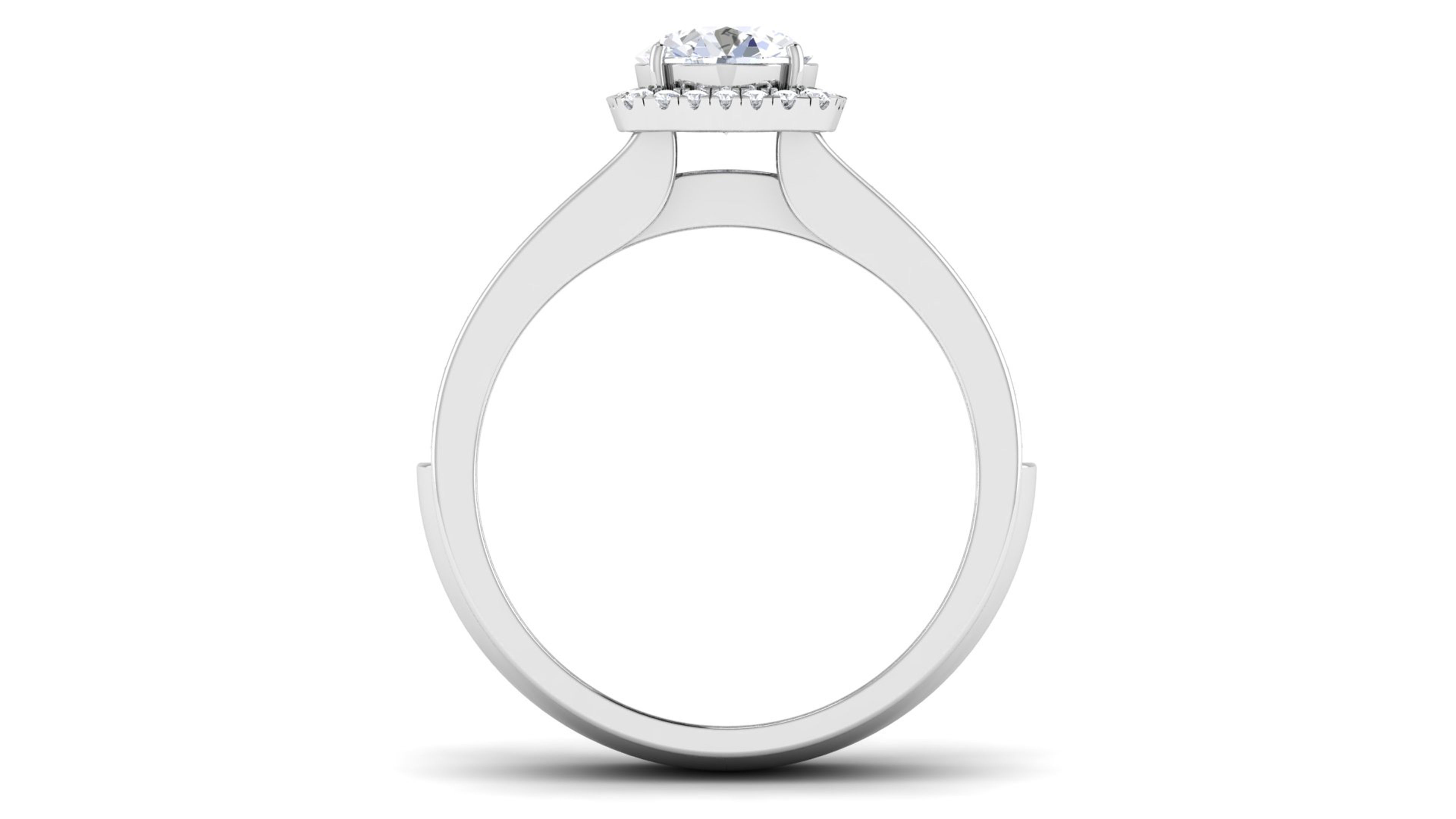 Solitaire ring 3dm stl render detail 3D print model 3D print model_1