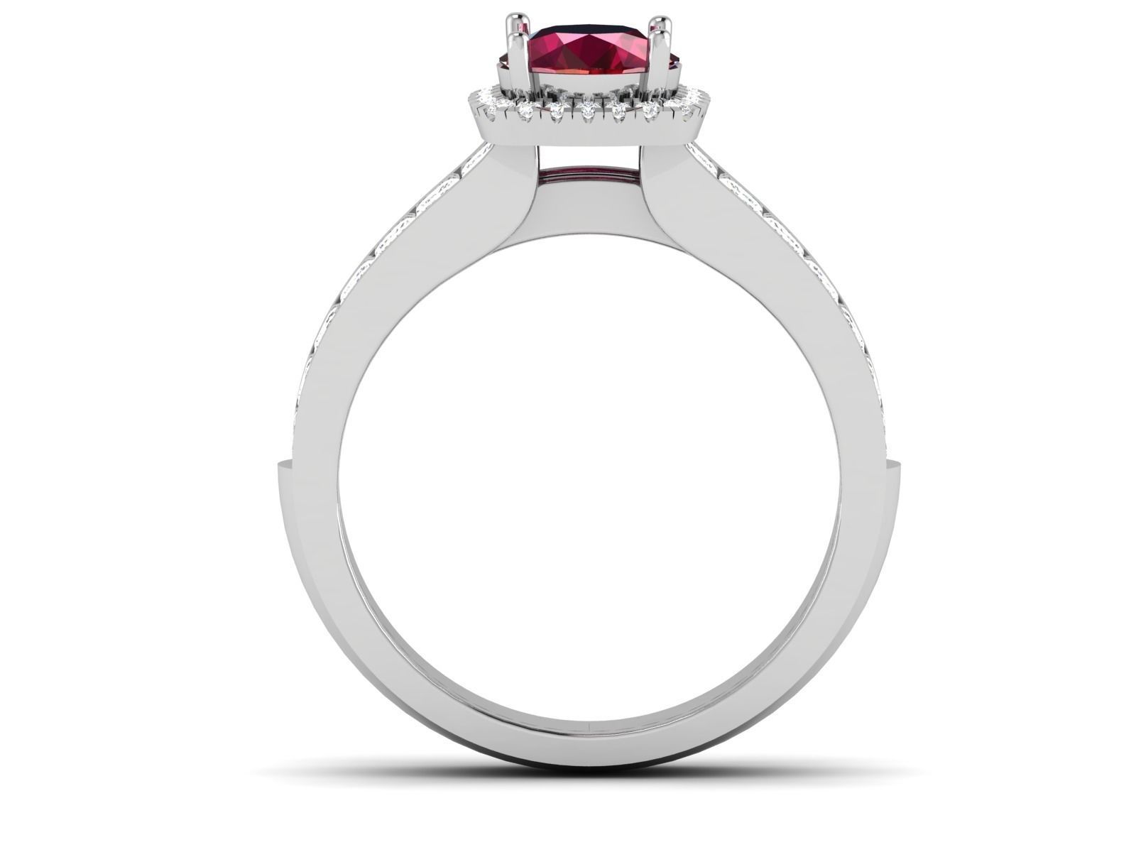 Solitaire ring 3dm stl render detail 3D print model 3D print model_7