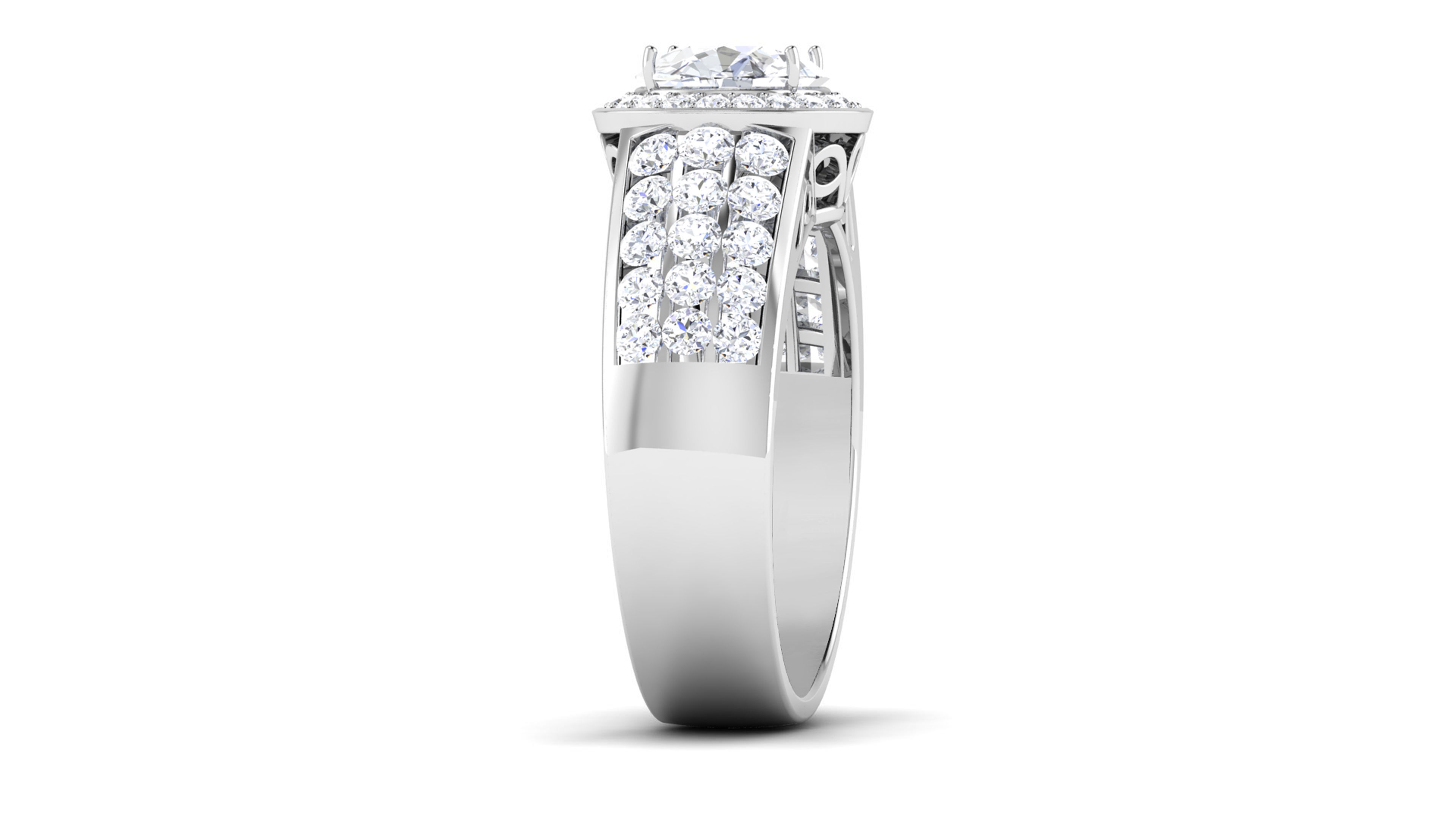Solitaire ring 3dm stl render detail 3D print model 3D print model_11