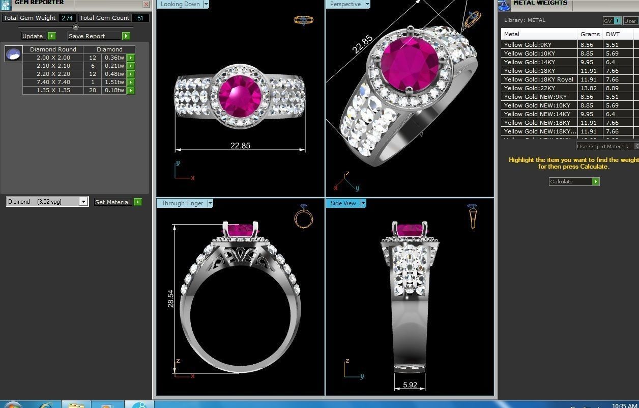 Solitaire ring 3dm stl render detail 3D print model 3D print model_2