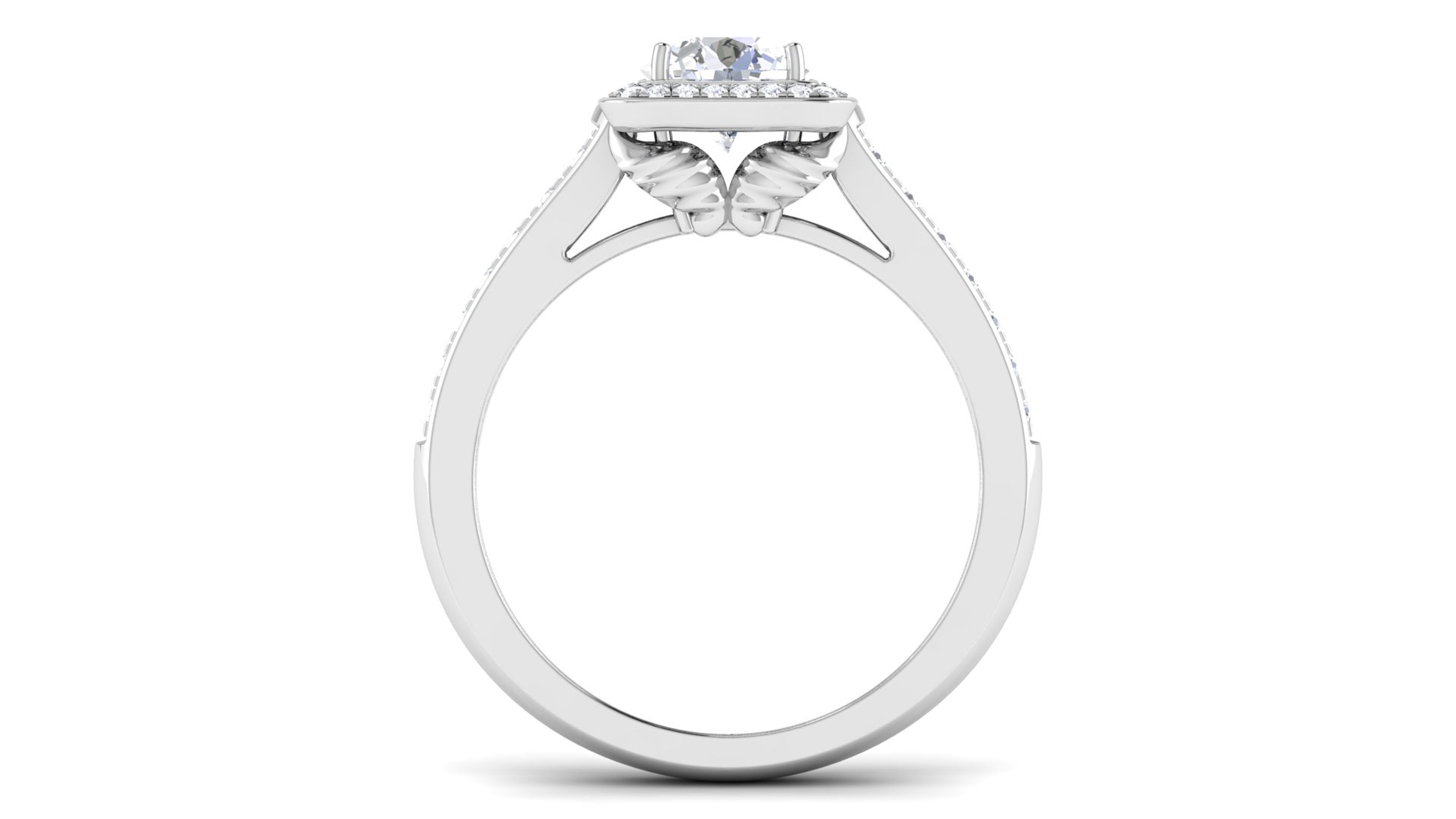 Solitaire ring 3dm stl render detail 3D print model 3D print model_1