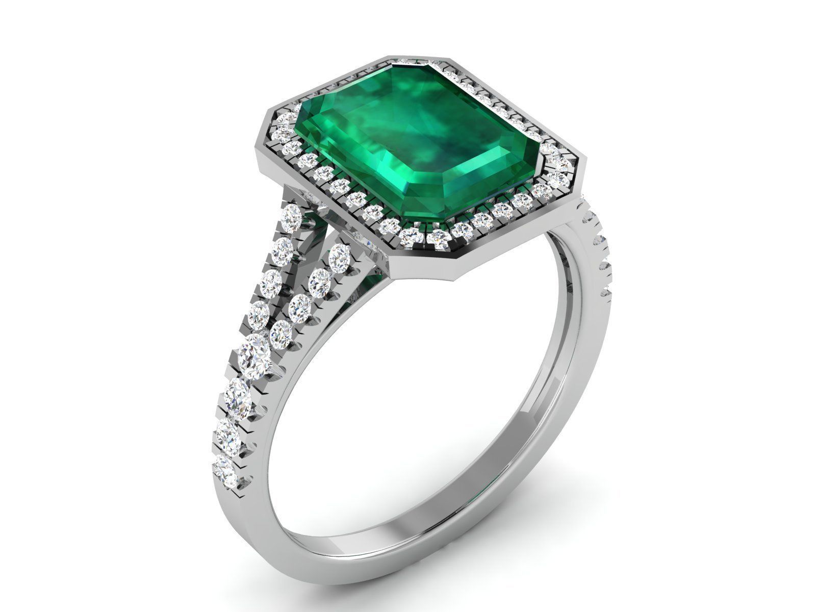 Solitaire ring 3dm stl render detail 3D print model 3D print model_1