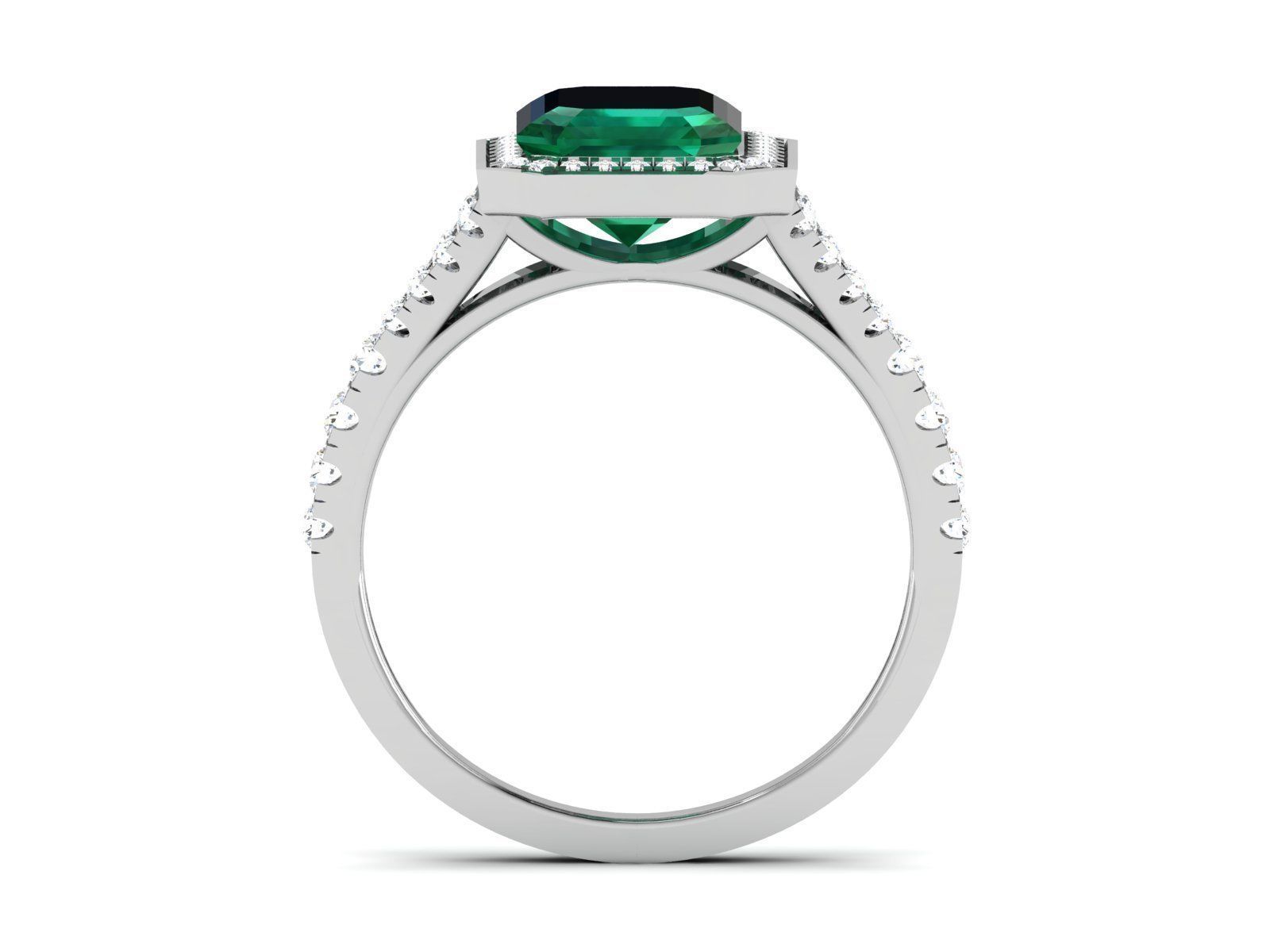 Solitaire ring 3dm stl render detail 3D print model 3D print model_2