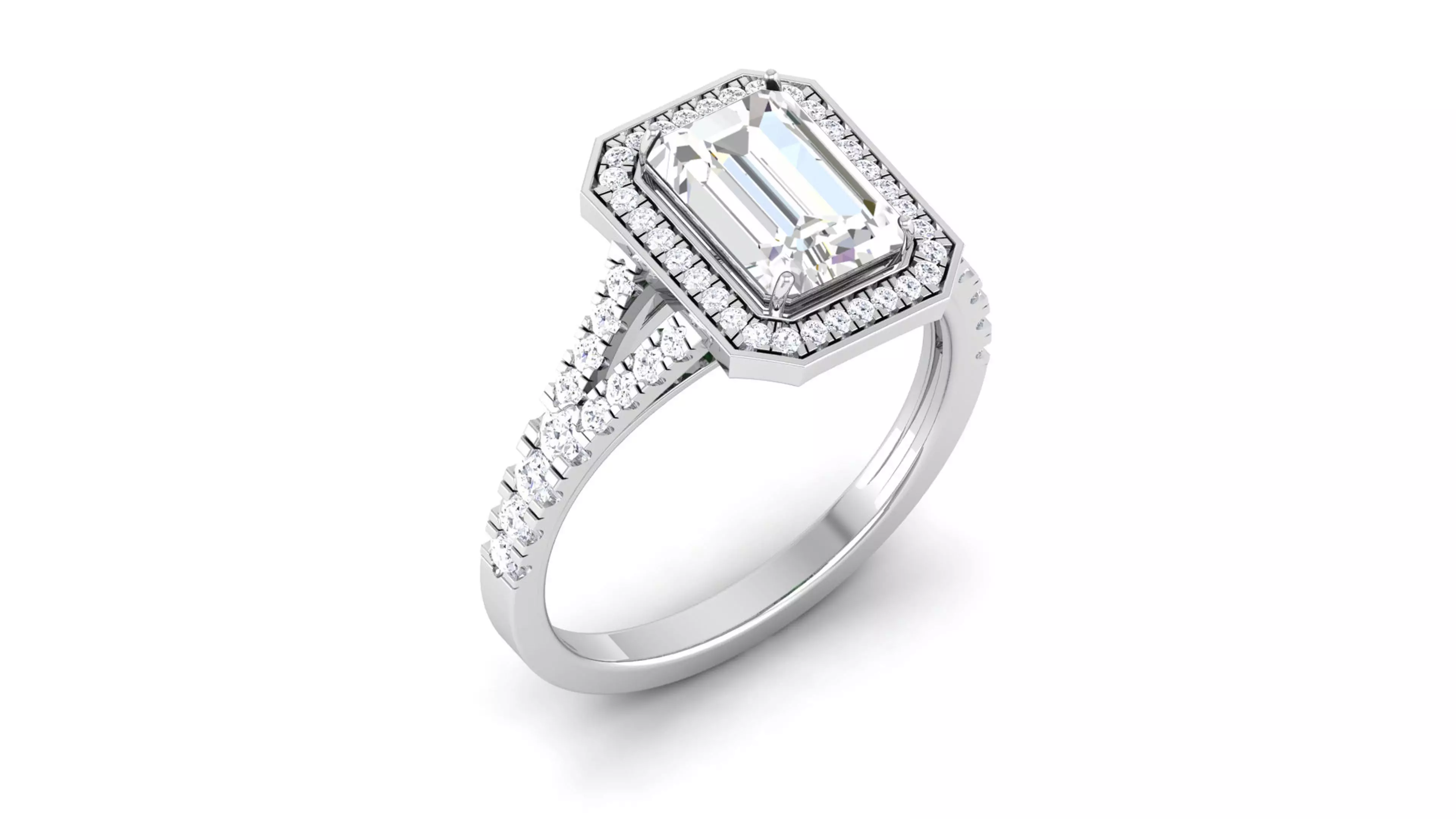 Solitaire ring 3dm stl render detail 3D print model 3D print model_0