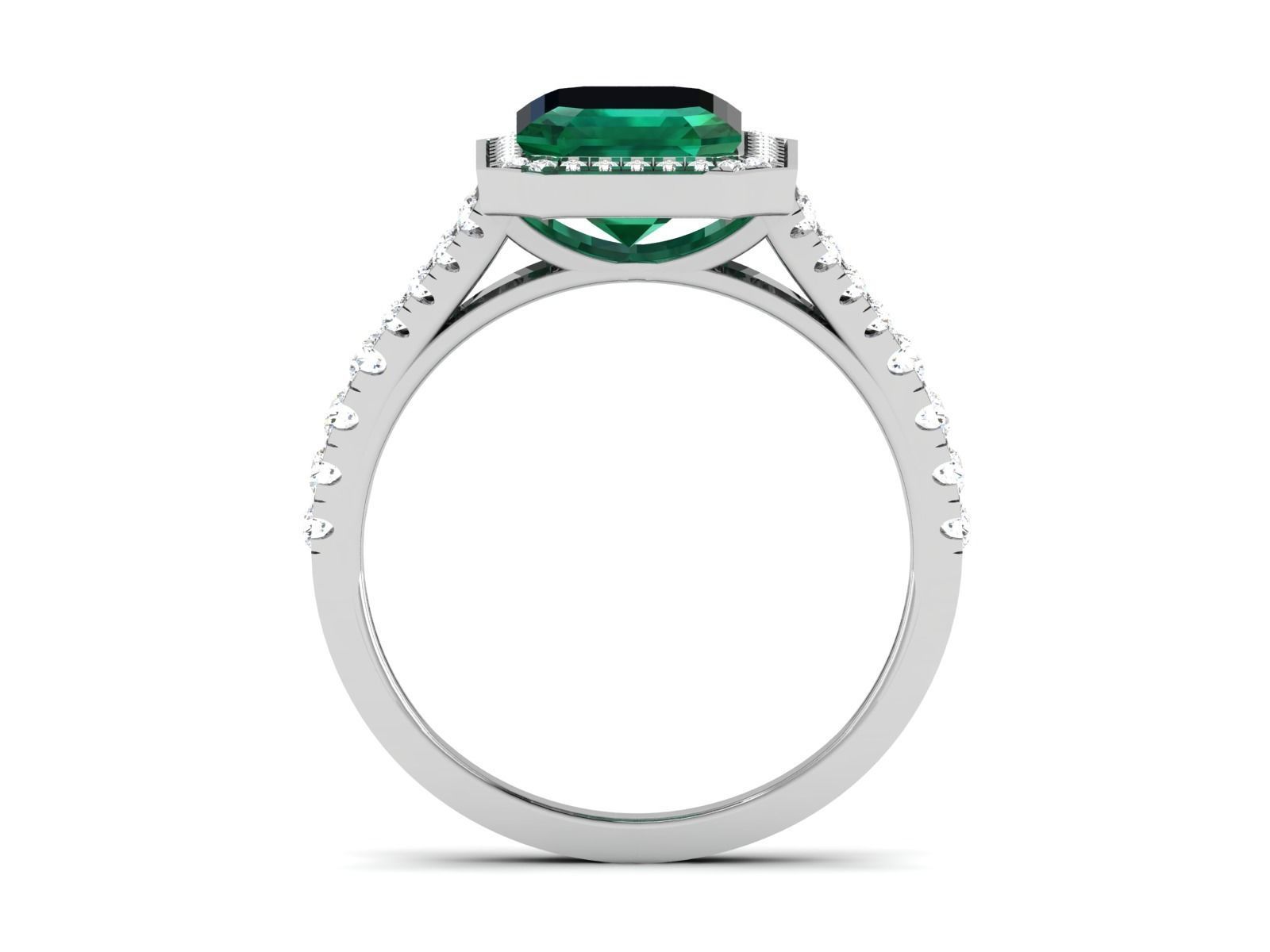 Solitaire ring 3dm stl render detail 3D print model 3D print model_3