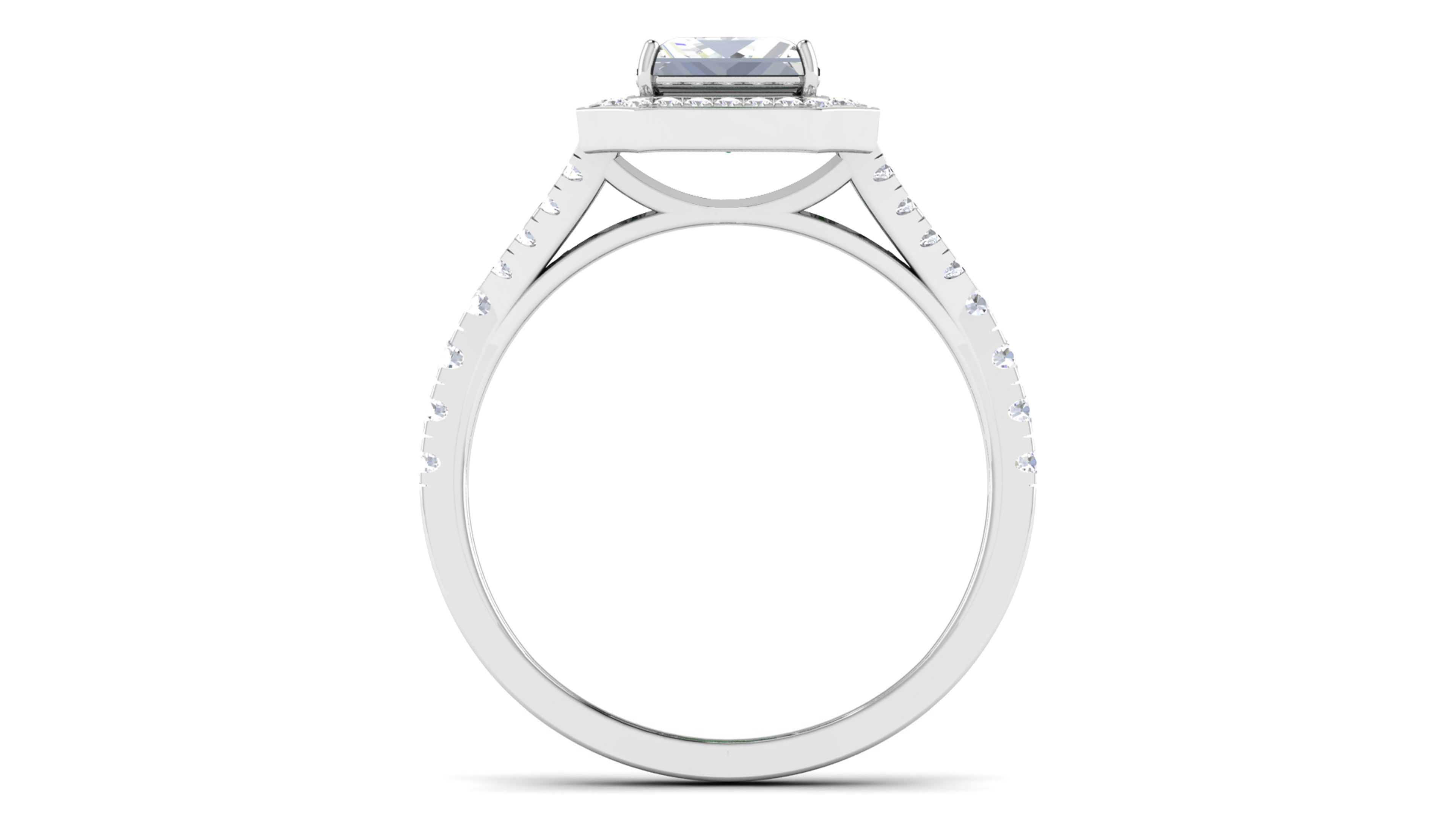 Solitaire ring 3dm stl render detail 3D print model 3D print model_10