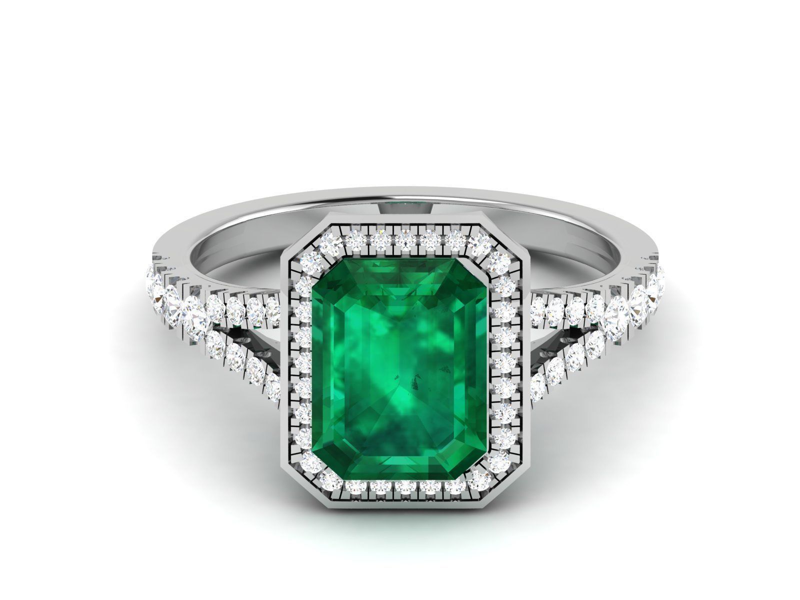 Solitaire ring 3dm stl render detail 3D print model 3D print model_4