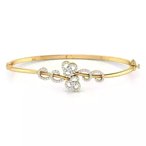 Bloom and Scroll Bracelet  3D print model