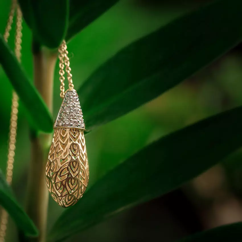 Bodhi Leaf Pendant 3D print model_0