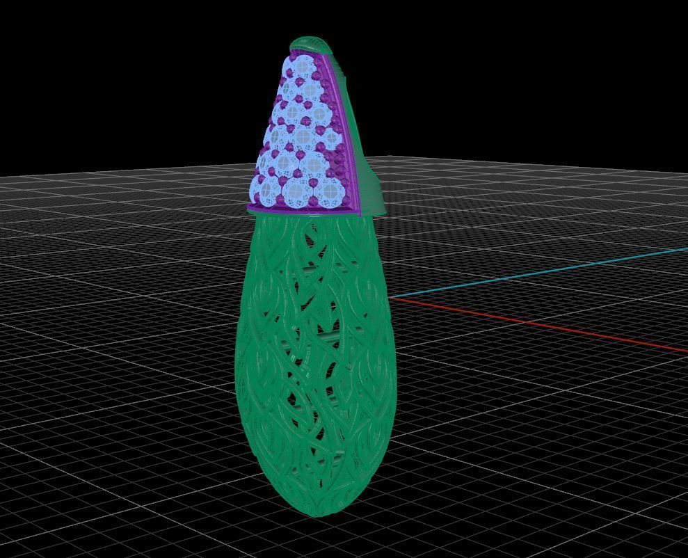 Bodhi Leaf Pendant 3D print model_6