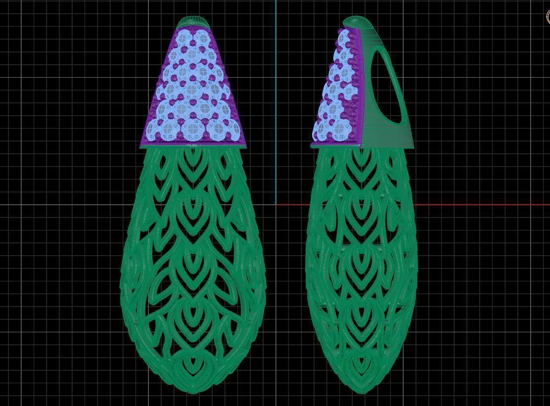 Bodhi Leaf Pendant 3D print model_5