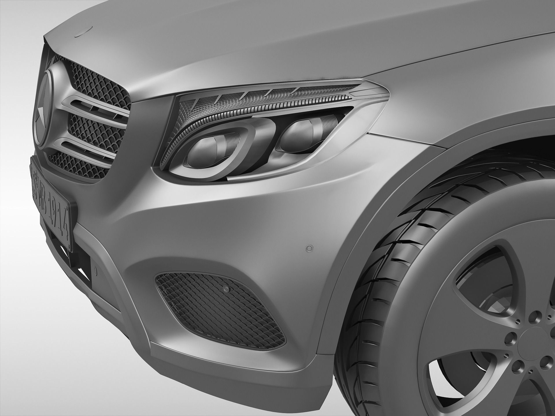Mercedes Benz GLC Class 2016 3D model_7
