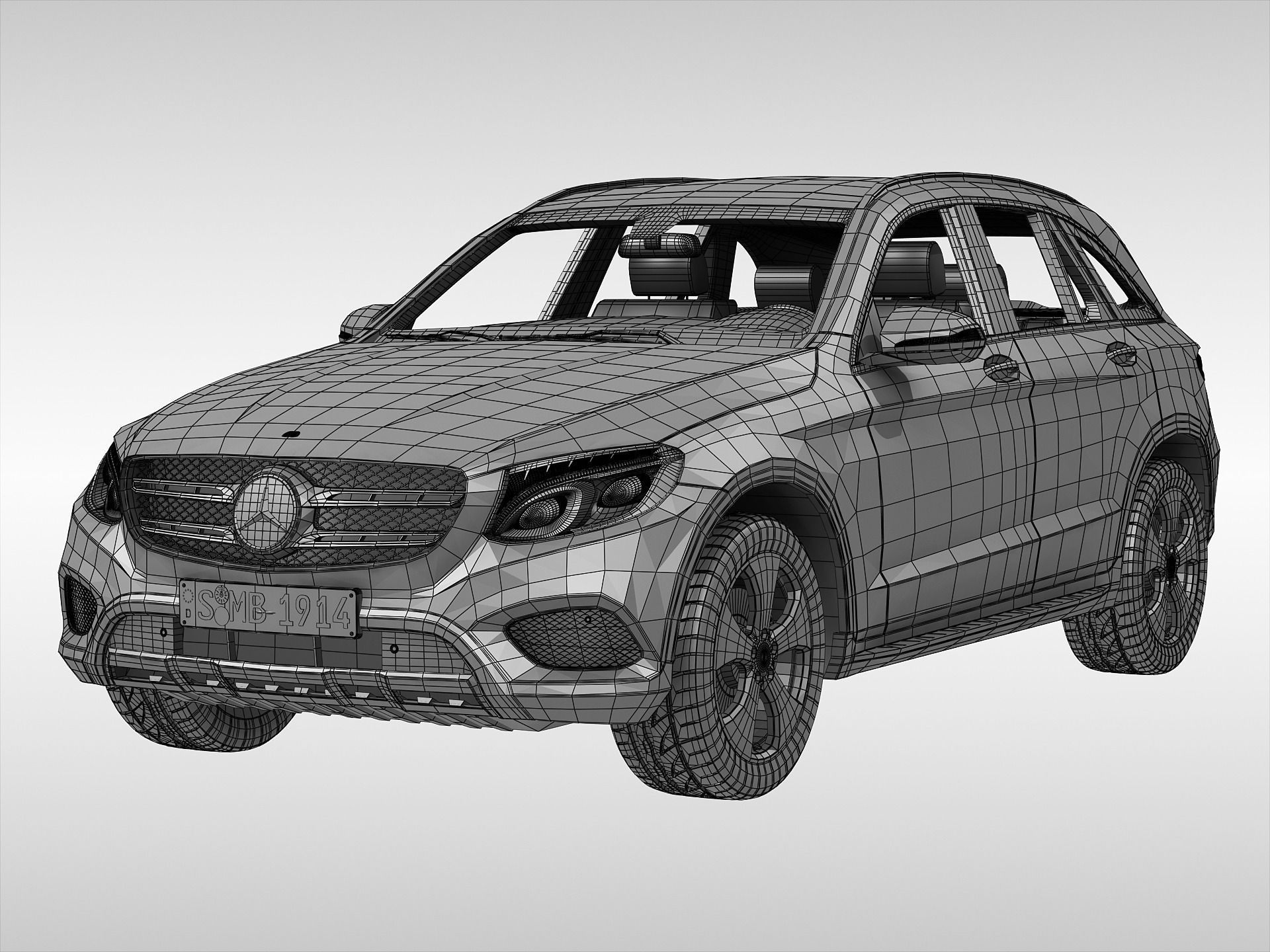 Mercedes Benz GLC Class 2016 3D model_9