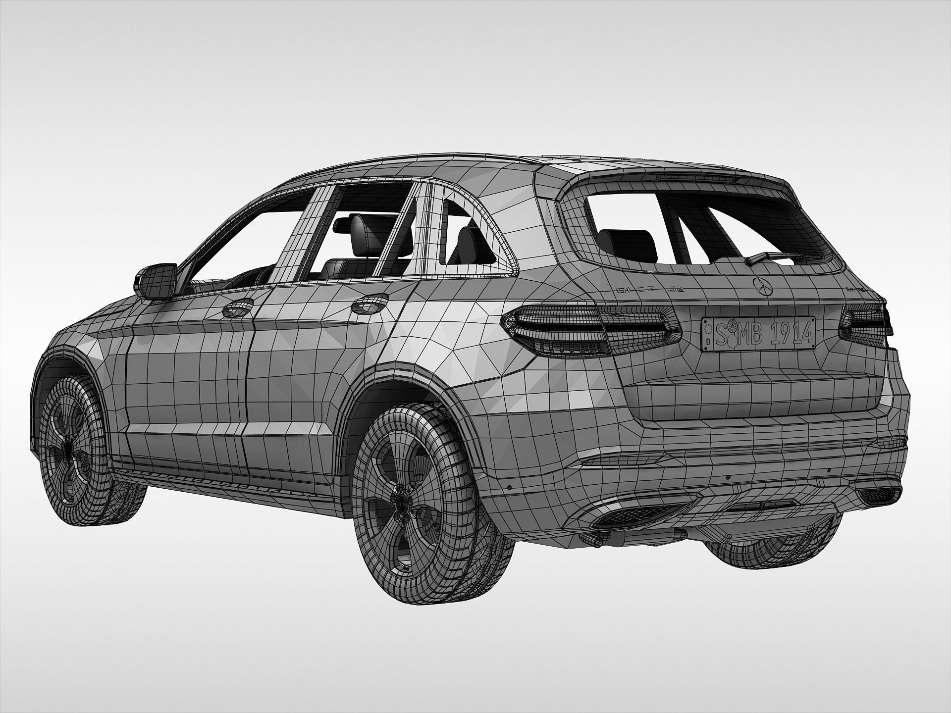Mercedes Benz GLC Class 2016 3D model_10