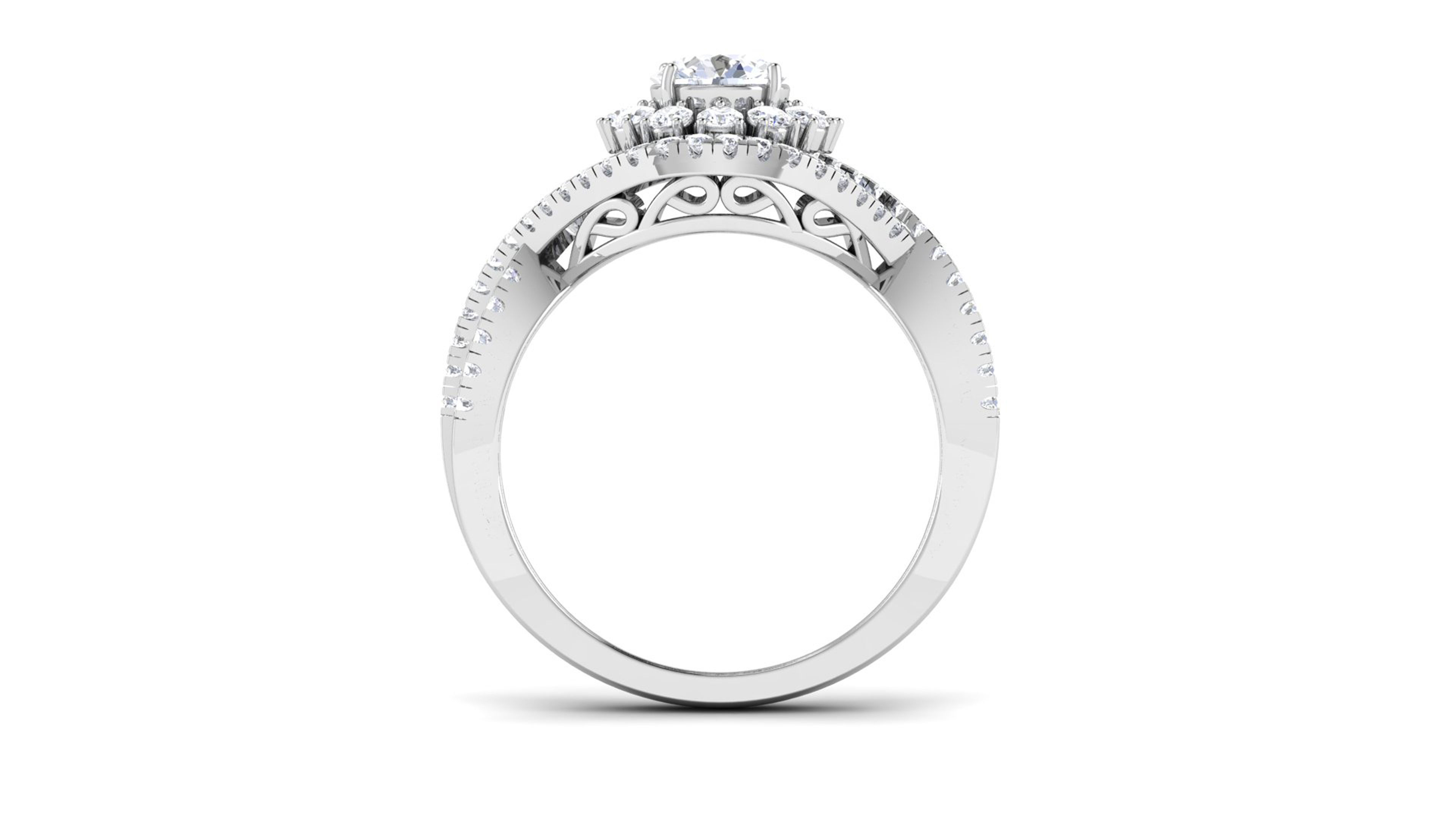 Solitaire ring 3dm stl render detail 3D print model 3D print model_1