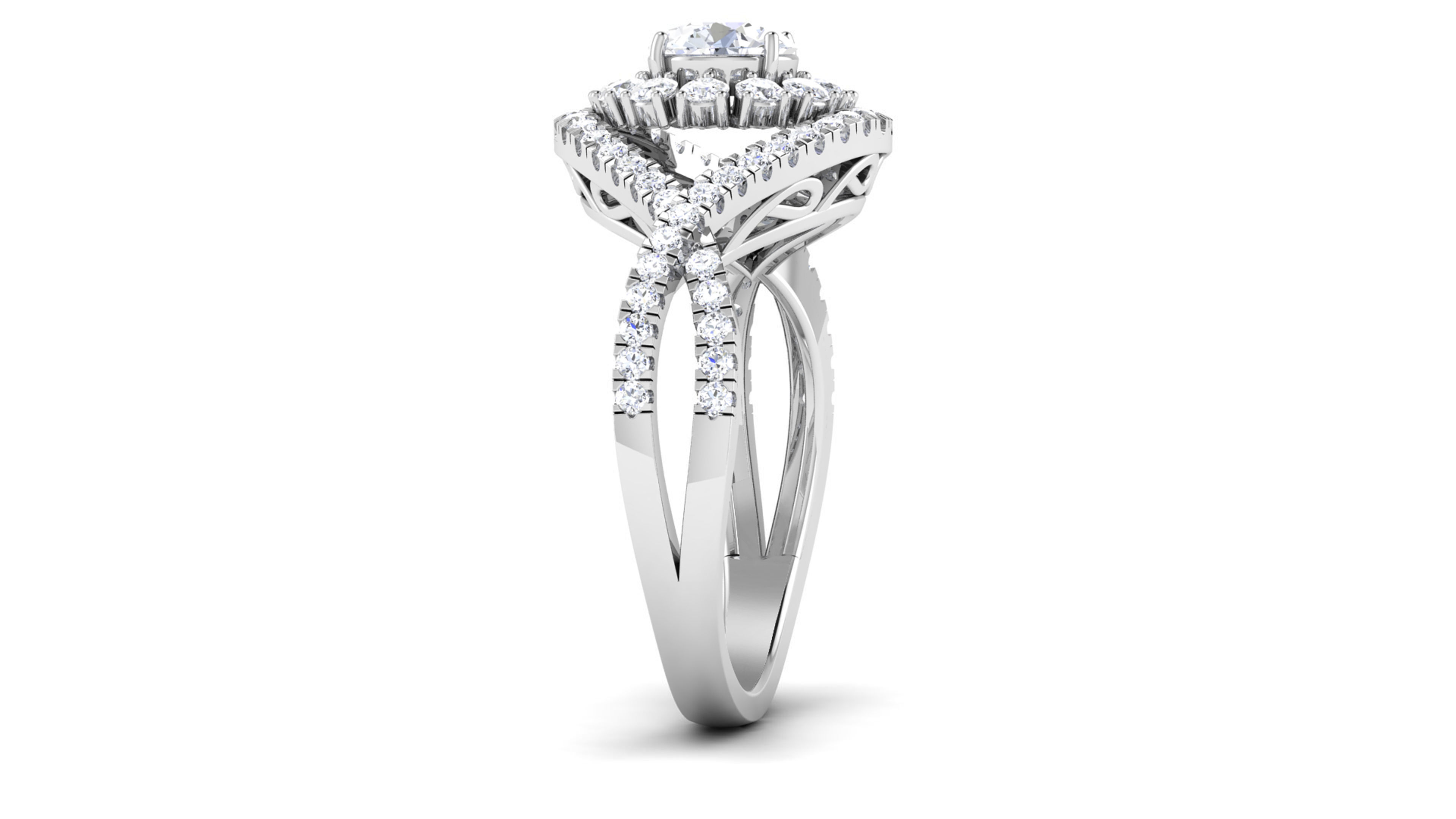 Solitaire ring 3dm stl render detail 3D print model 3D print model_2