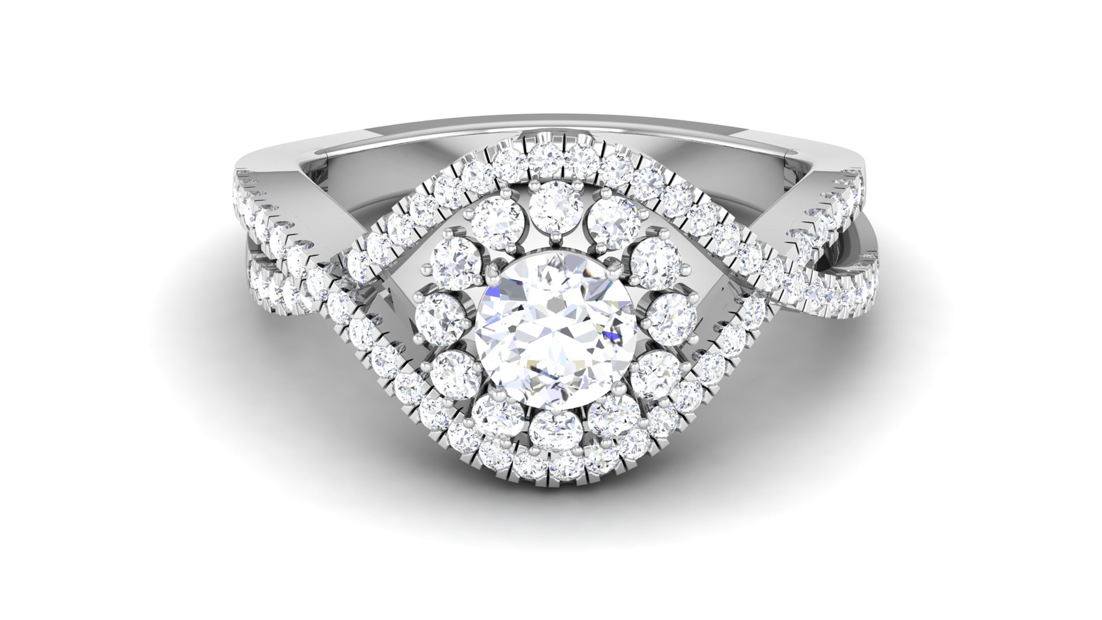 Solitaire ring 3dm stl render detail 3D print model 3D print model_3