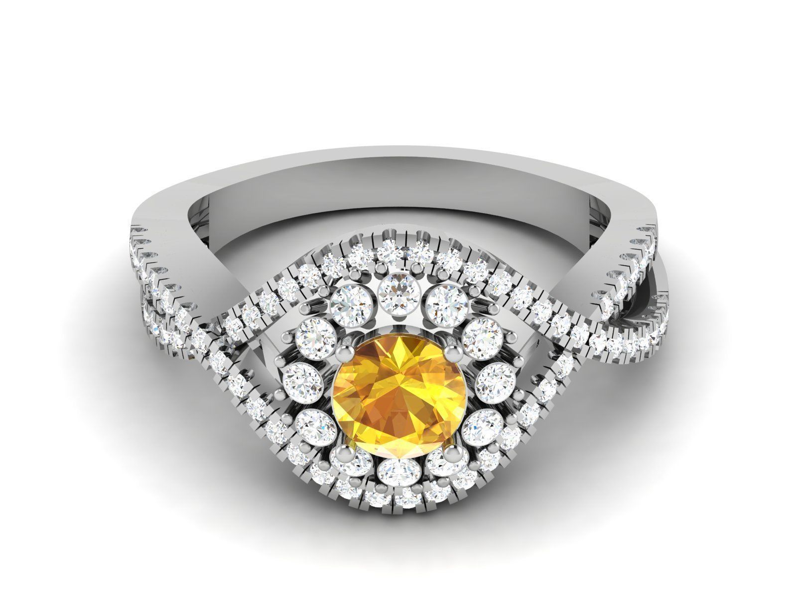 Solitaire ring 3dm stl render detail 3D print model 3D print model_10