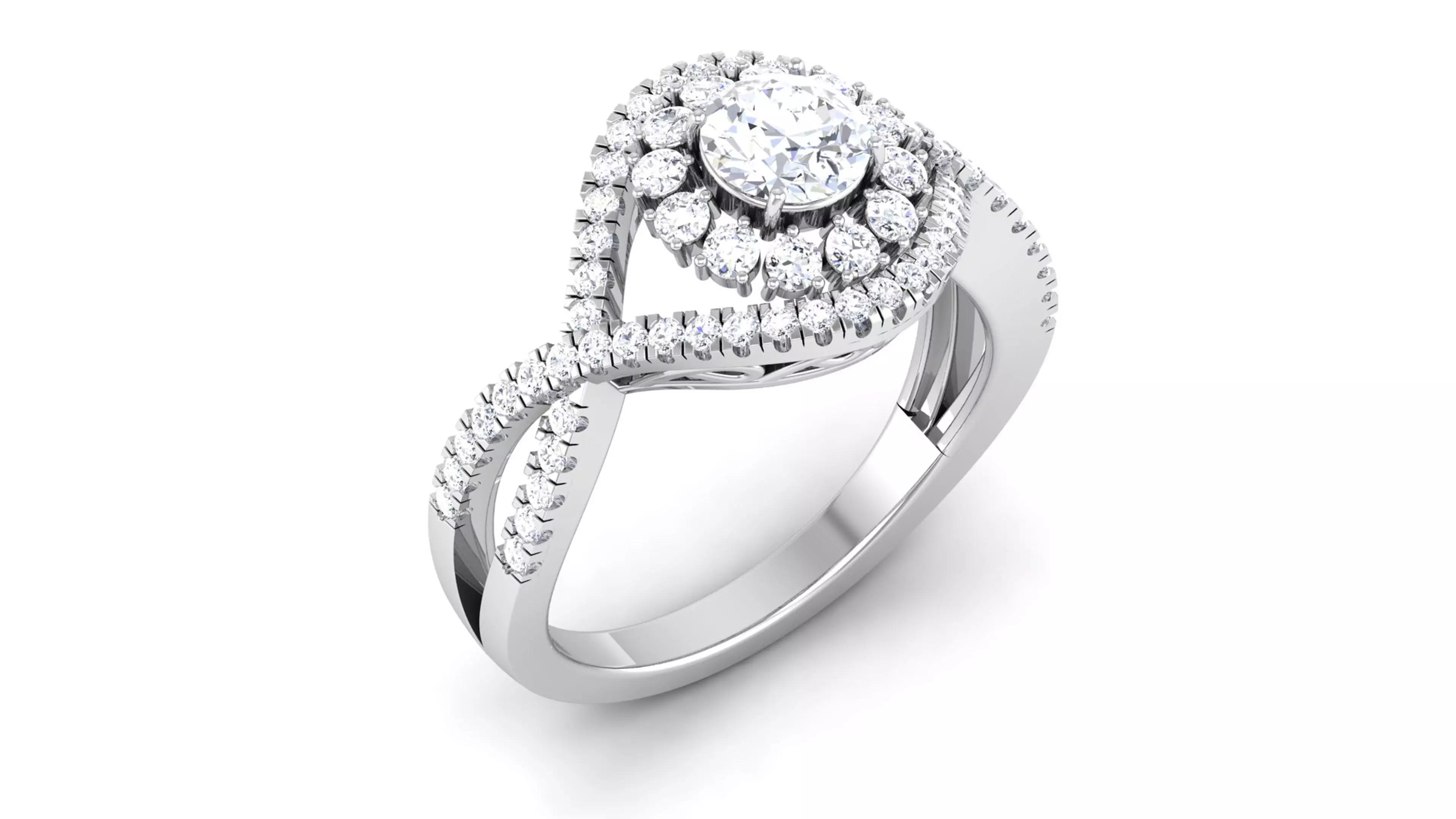 Solitaire ring 3dm stl render detail 3D print model 3D print model_0