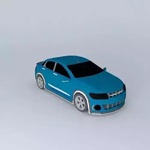 Proton Saga 2013 Concept GTi Free 3D model