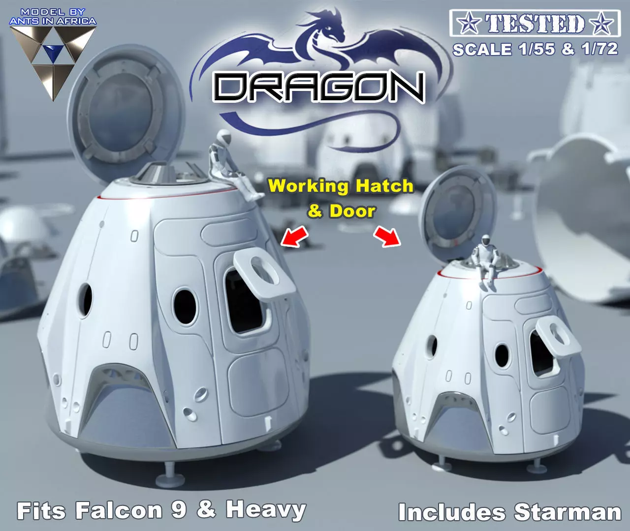 Dragon Lander 3D print model_0