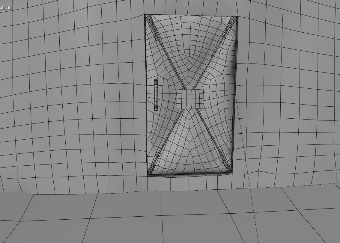 Army tent 3 color options Low-poly 3D model_16