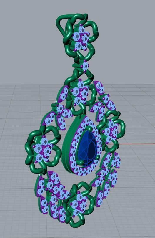 Festoon Pendant 3D print model_7