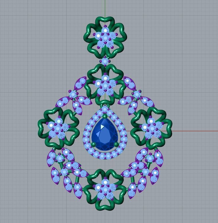 Festoon Pendant 3D print model_4