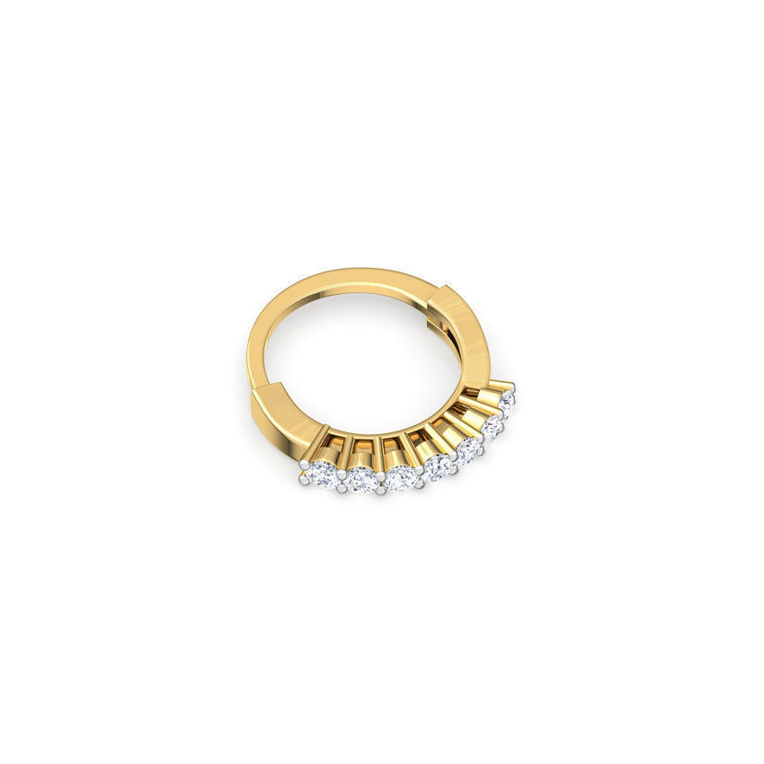 Fulki Nose Ring  3D print model_3