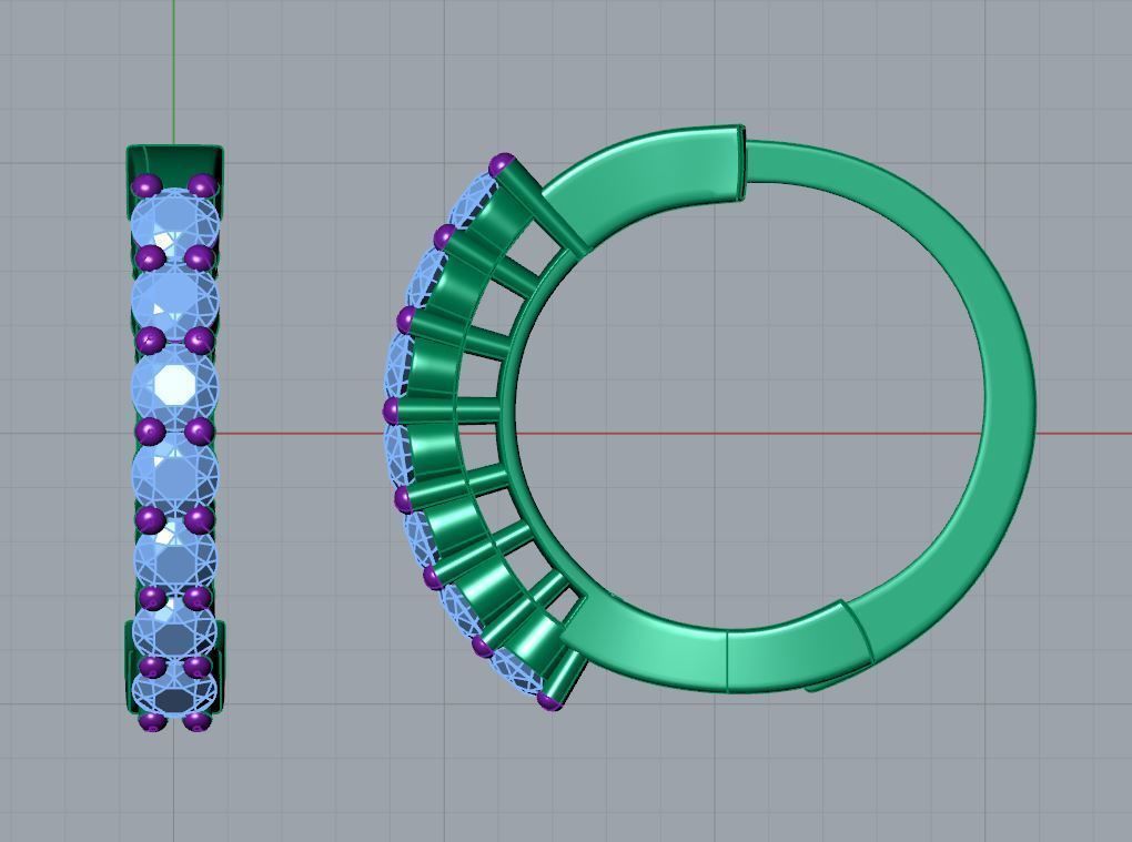 Fulki Nose Ring  3D print model_5