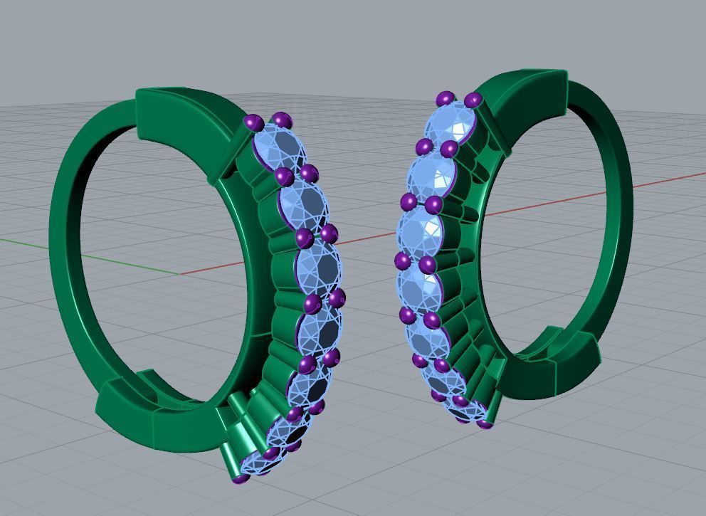 Fulki Nose Ring  3D print model_6